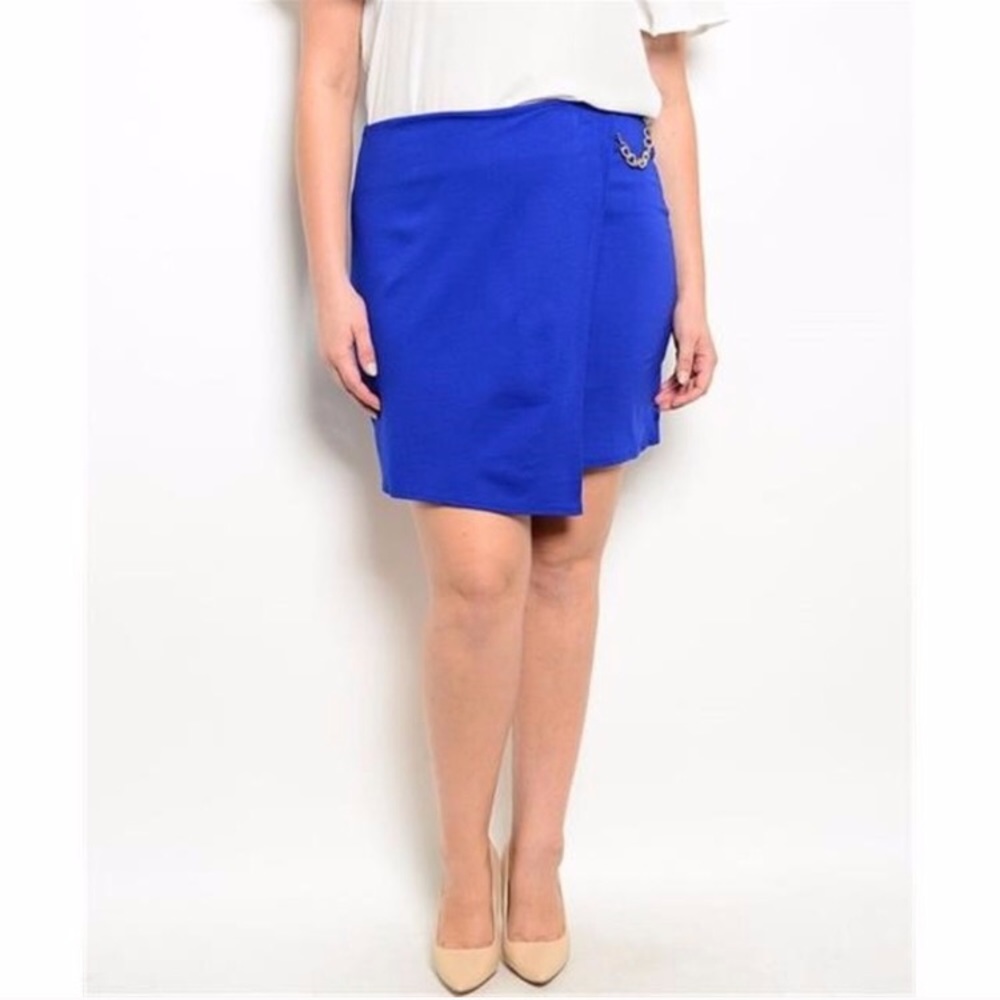 Royal blue skirt